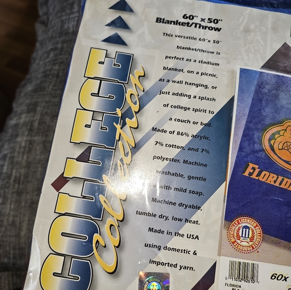Biederlack Vintage Florida Gators blanket - Picture 3 of 5